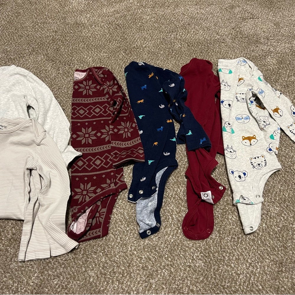 Assorted long sleeve onsies size 24 month